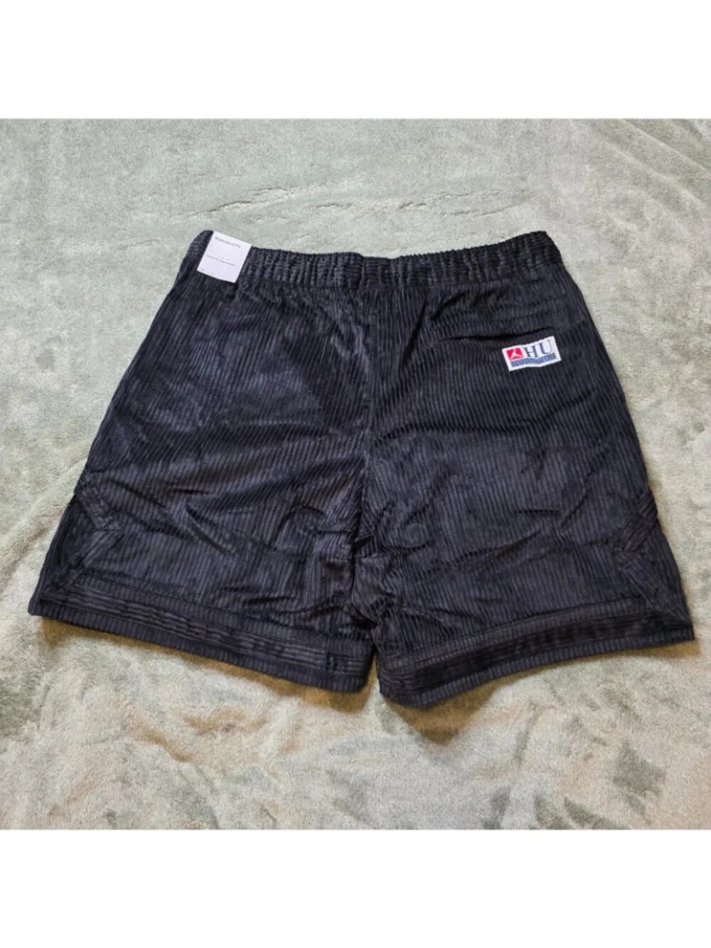 Nike Air Jordan Howard University Diamond Corduroy Shorts HJ5954-010 Size XL